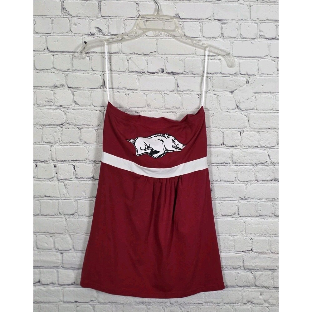 Arkansas Razorbacks Medium Red Strapless Tube Top